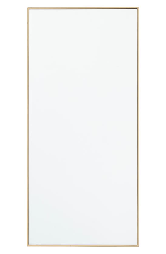Vivian Lune Home Rectangle Wall Mirror In Gold