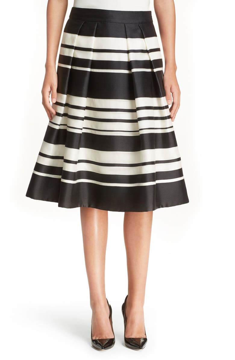 kate spade new york stripe organza a-line skirt | Nordstrom