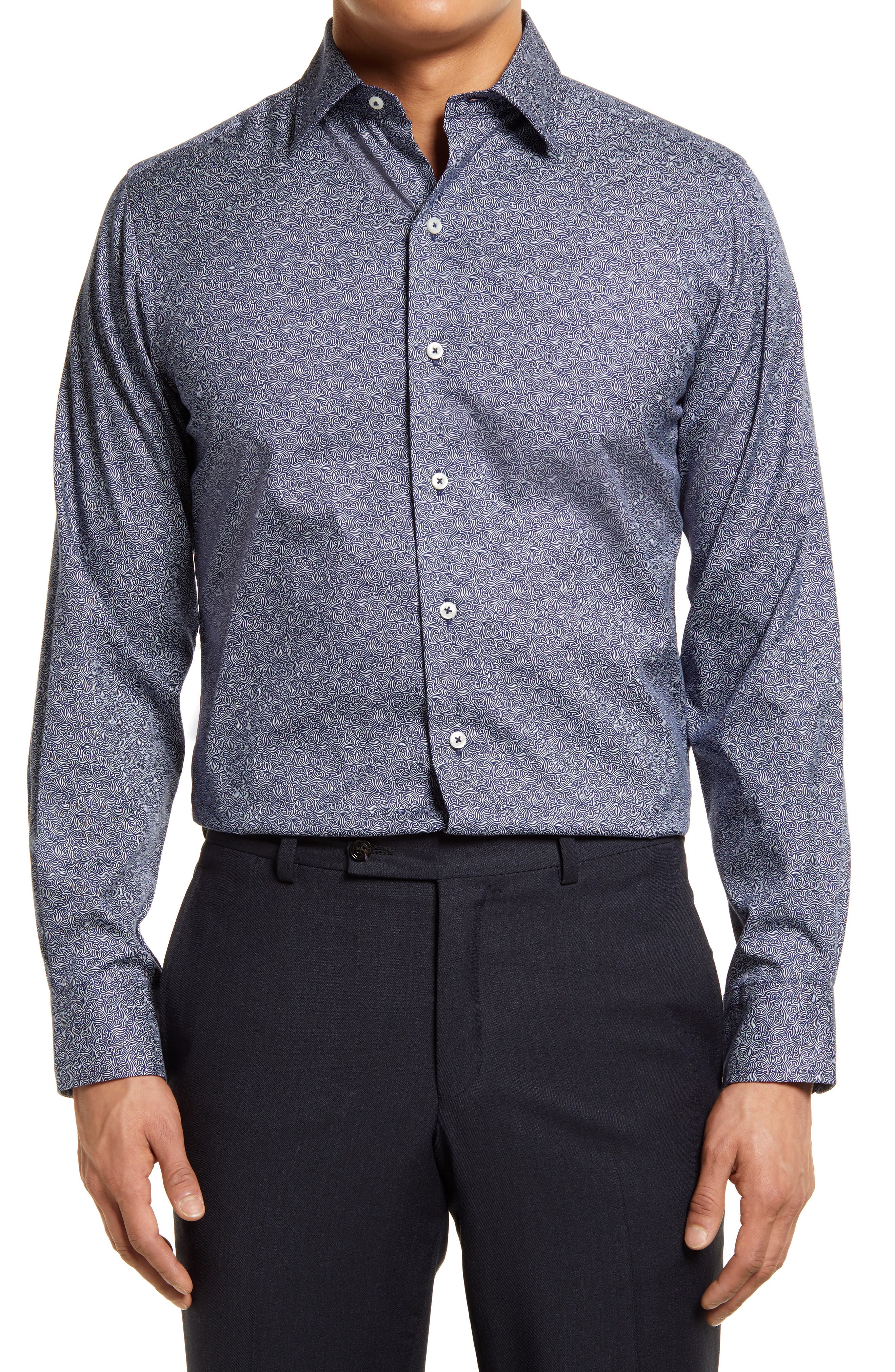 Fine Paisley Fusion Dress Shirt | Nordstrom