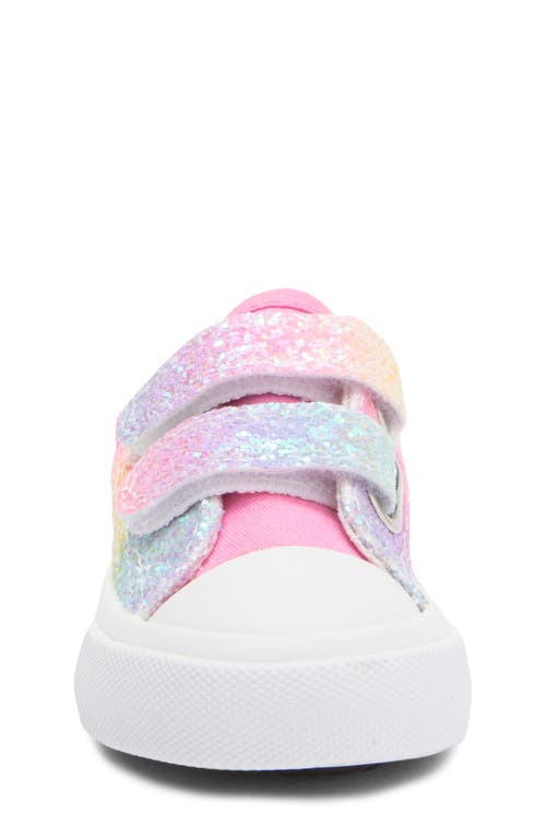 Emma New York Kids' Cap Toe Sneaker In Rainbow Glitter