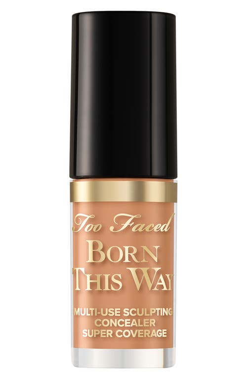 Too Faced Mini Born This Way Super Coverage Multi-use Concealer Cookie 0.06 oz / 1.77 ml In Cookie