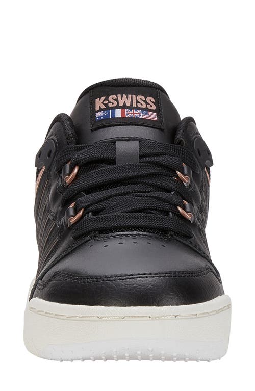 Shop K-swiss Si-18 Rival Sneaker In Black/rose Gold