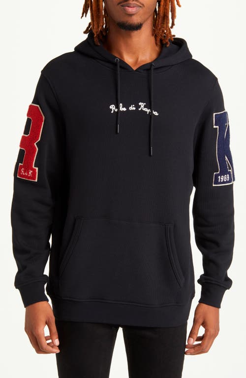 Giovani Motti French Terry Hoodie in Jet Black