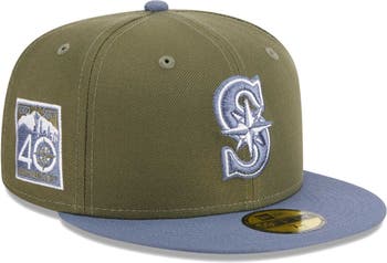 Men's New Era Olive/Blue Seattle Mariners 59FIFTY Fitted Hat