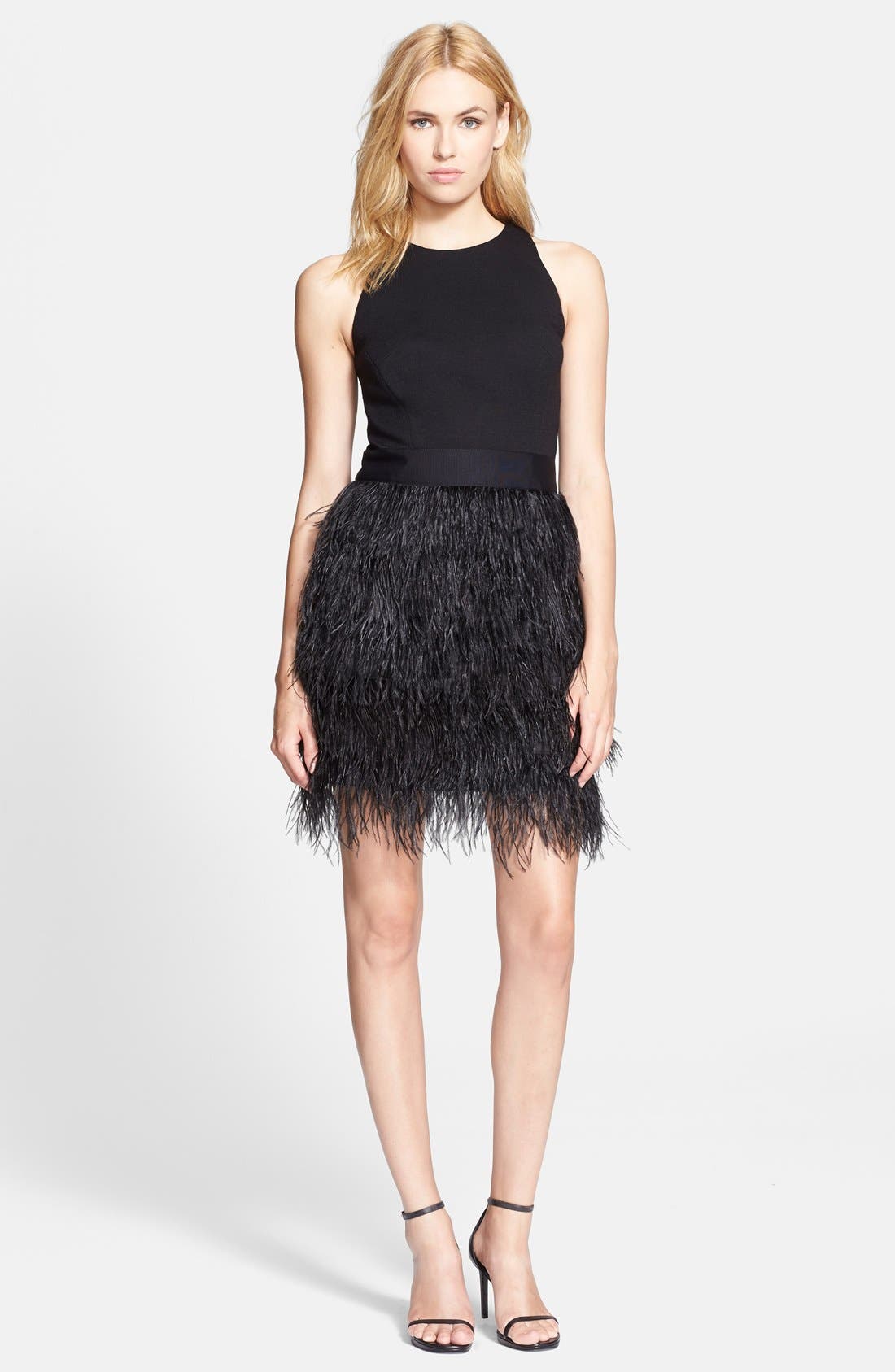 milly blair feather dress