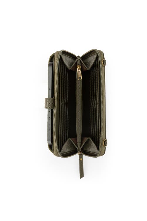 Shop The Sak Iris Smartphone Crossbody In Moss Suede