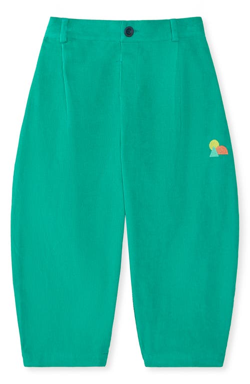 The Sunday Collective Kids' Friday Corduroy Pants In Open Green