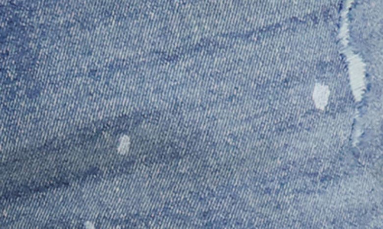 Shop Karl Lagerfeld Splatter Straight Leg Jeans In Blue