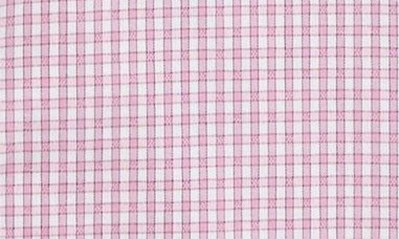 Shop Lorenzo Uomo Windowpane Check Trim Fit Dress Shirt In Pink