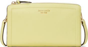 Kate Spade Knott Pebbled Leather Small Crossbody Bag in Yellow