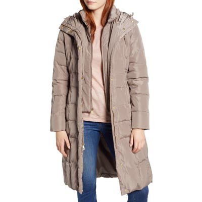 Cole Haan Bib Insert Down & Feather Fill Coat, Purple
