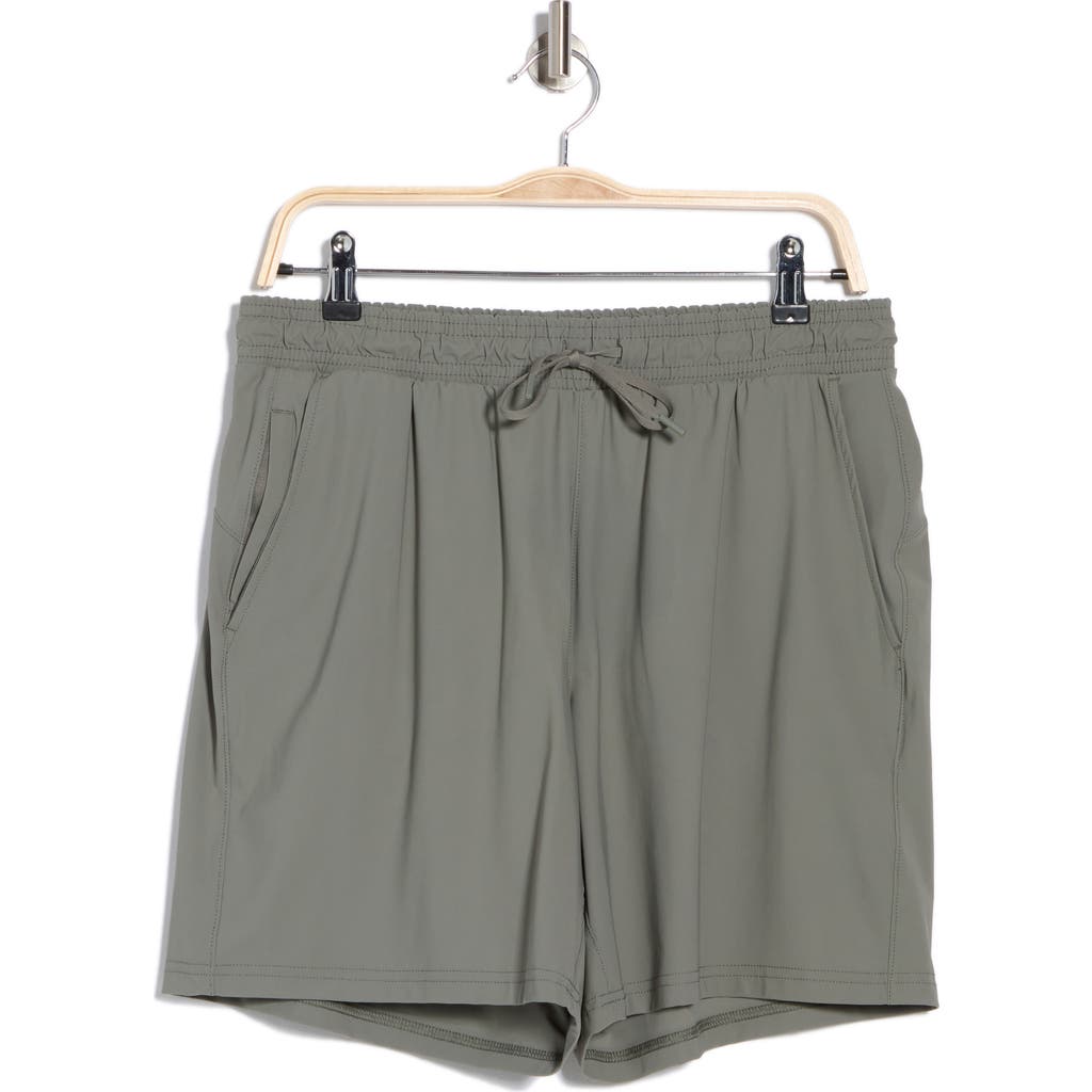 90 Degree By Reflex Warp Sonic 7" Active Shorts In Mulled Basil