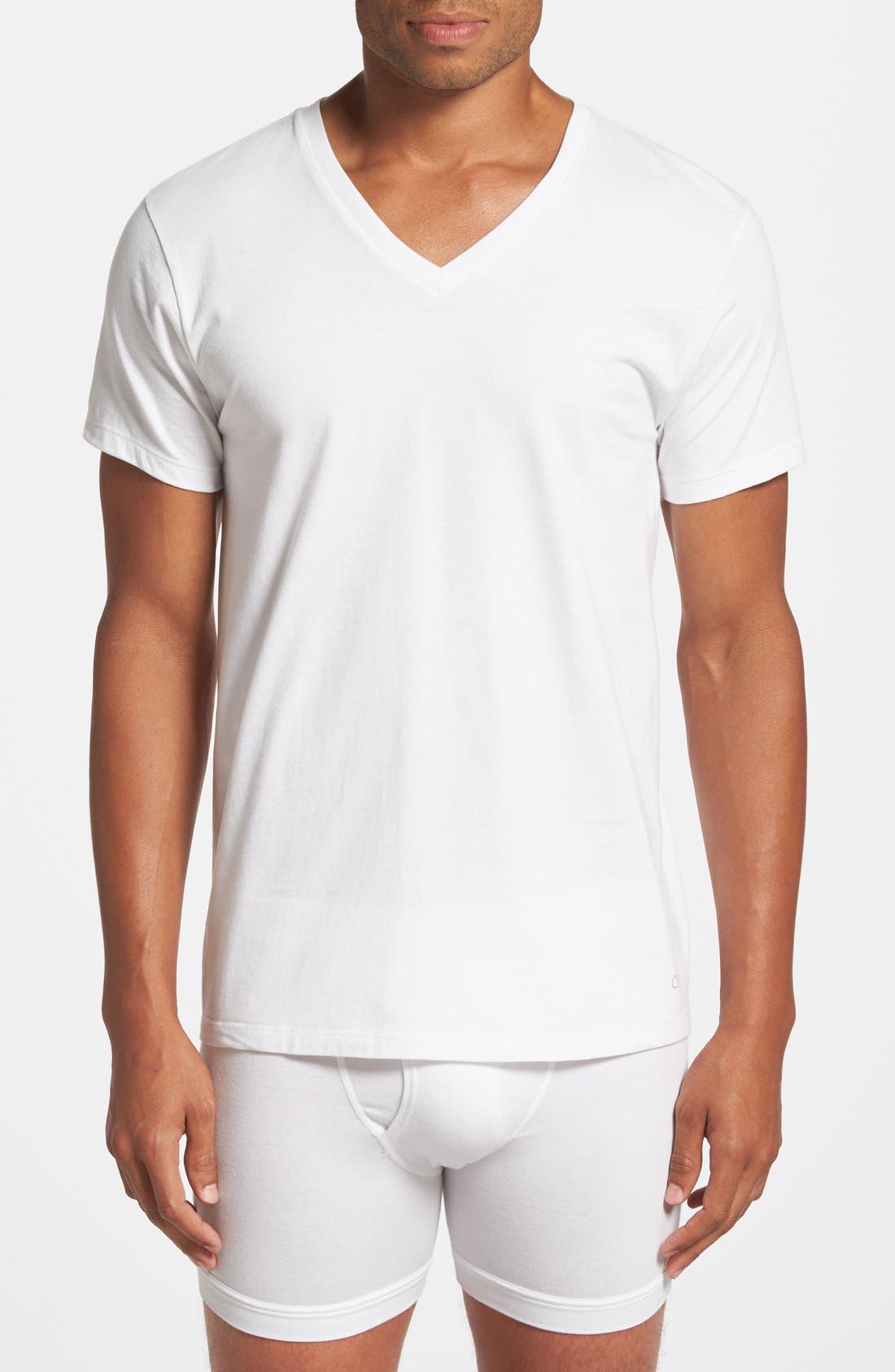 UPC 608279055136 product image for Men's Calvin Klein 3-Pack Classic Fit T-Shirt, Size Medium - White | upcitemdb.com