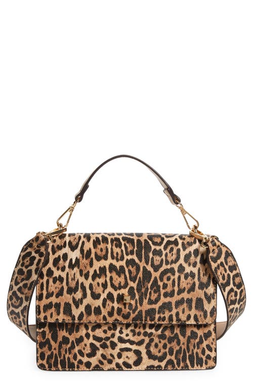 Mali + Lili Caroline Vegan Leather Crossbody Bag in Leopard Combo