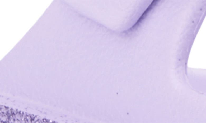Olivia Miller Sparkles Plaform Slide Sandal In Purple
