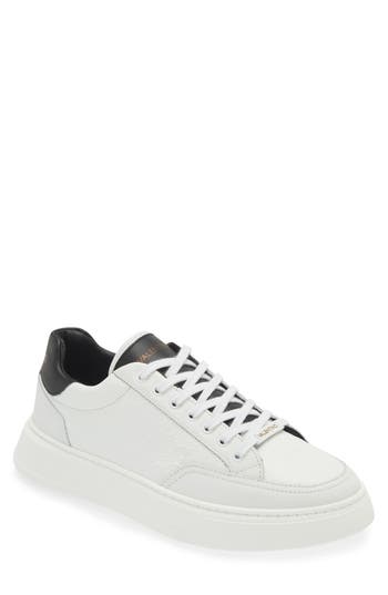 Valentino By Mario Valentino Tommy Low Top Sneaker In White Black