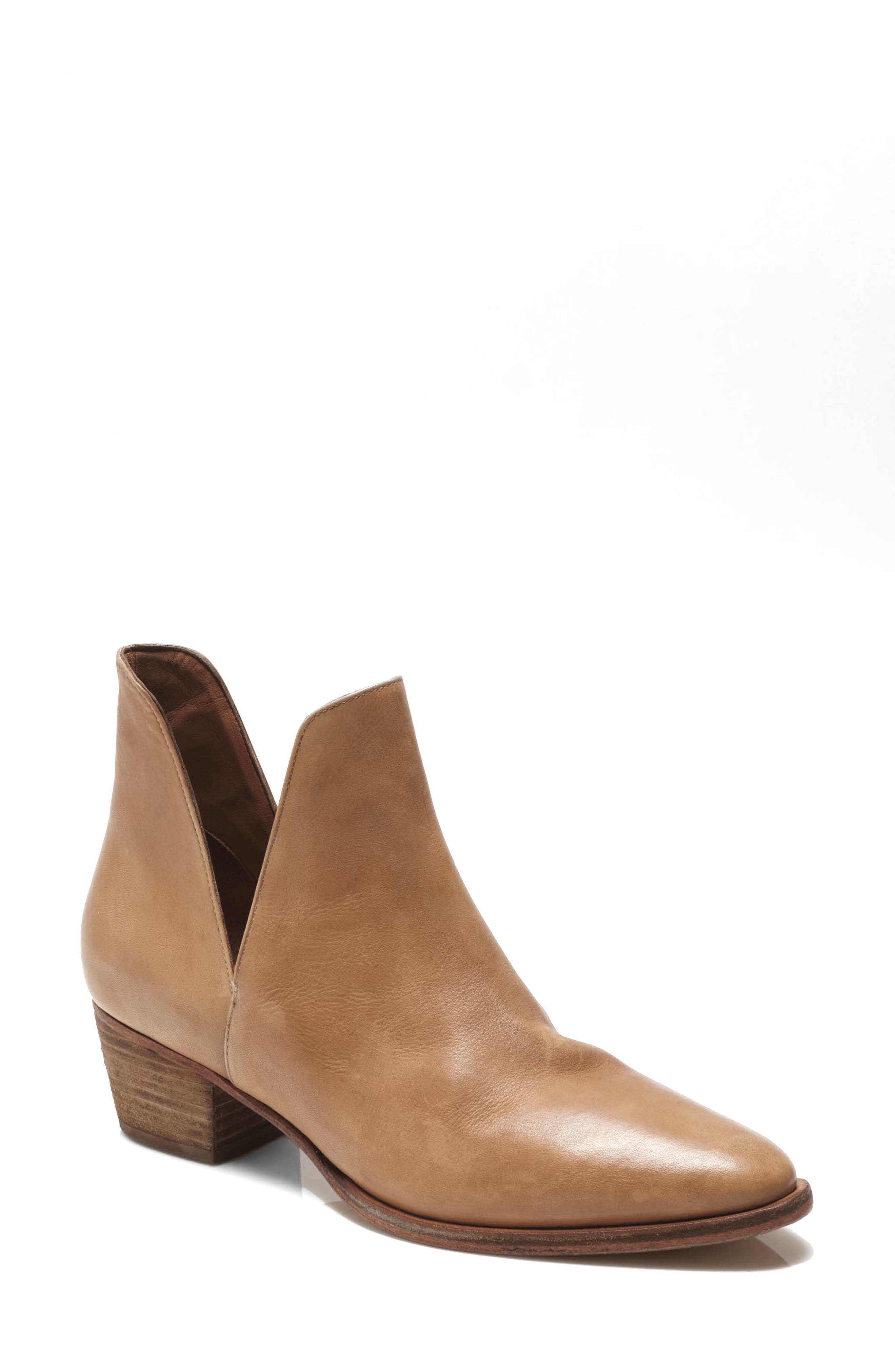 light brown booties women