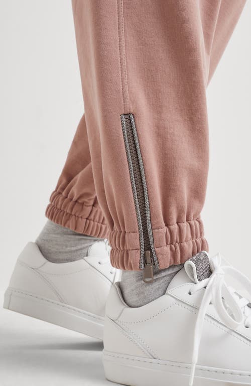 Shop Brunello Cucinelli Track Trousers In Pink