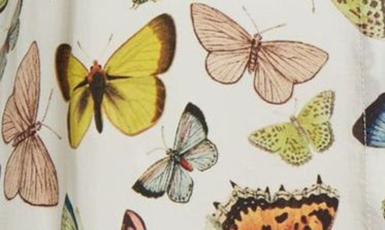 Alice And Olivia Boundless Butterfly Jem Short-sleeve Shirtdress In Boundless Butterfly