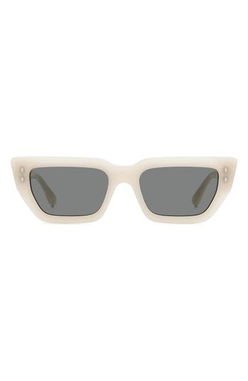 Isabel Marant 54mm Rectangular Sunglasses In Ivory