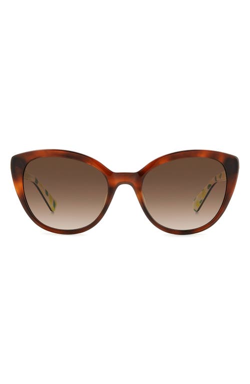 KATE SPADE KATE SPADE NEW YORK AMBERLEES 55MM GRADIENT EAT EYE SUNGLASSES 