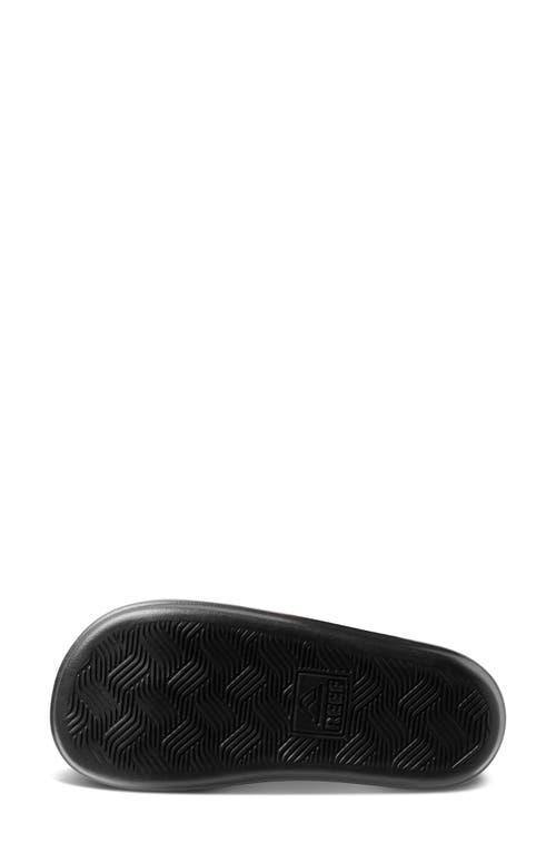 Reef Bondi Platform Slide Sandal In Black/black