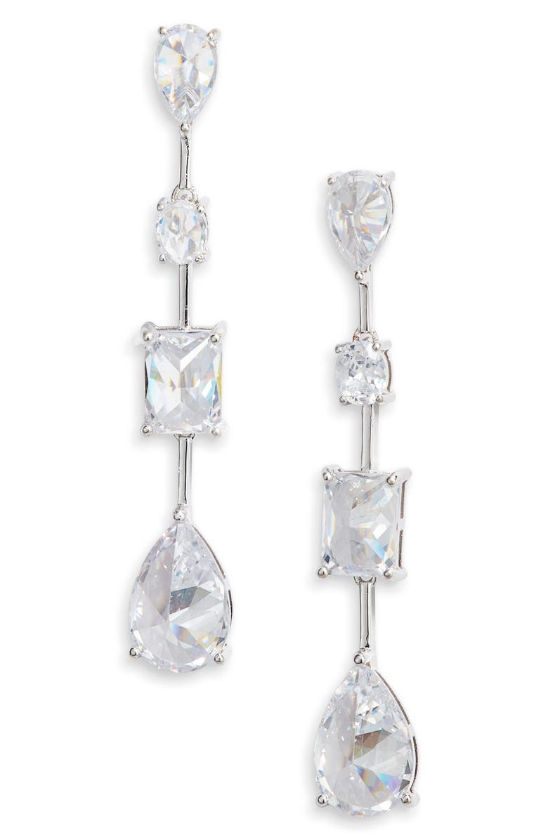 Nordstrom Cubic Zirconia Linear Drop Earrings Nordstrom