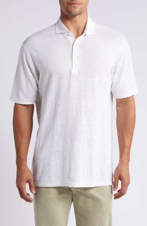 Crown Crafted Greystone Linen Polo in Almond