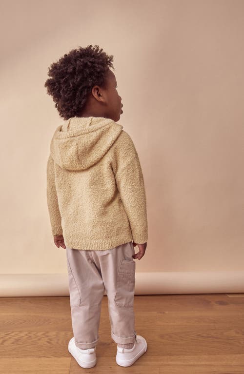 Next Kids' Teddy Bear Appliqué Sweater Hoodie In Brown