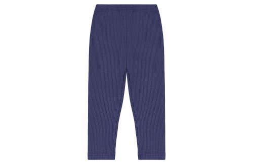 Busy Bees Babies'  Leggings Navy Ribbed Knit