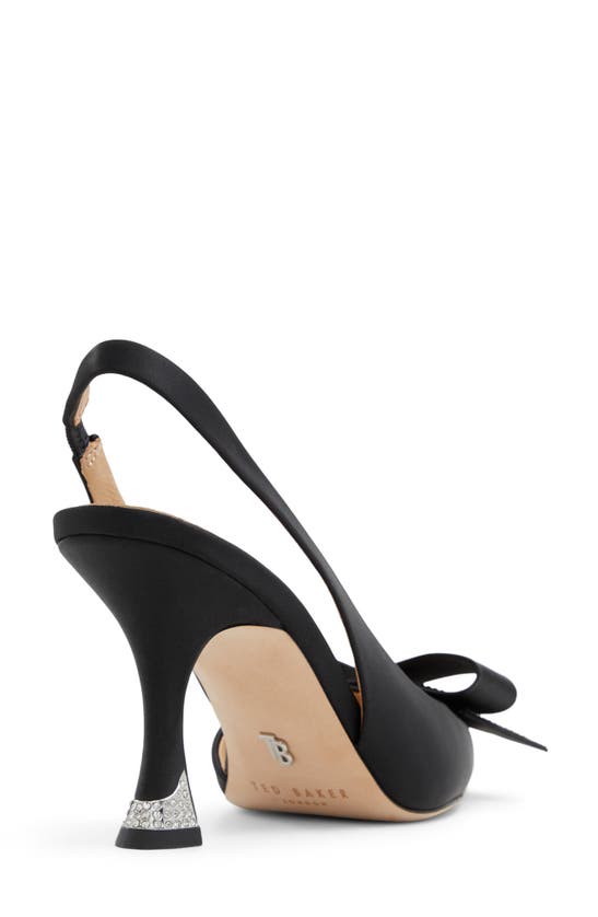 Shop Ted Baker Ari Bow Slingback Sandal In Black