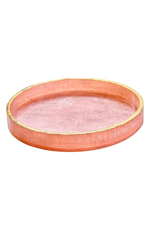 Tiramisu Resin Serving Tray In Pink