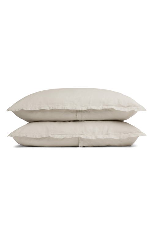 Shop Parachute Set Of 2 Linen Shams In Toast