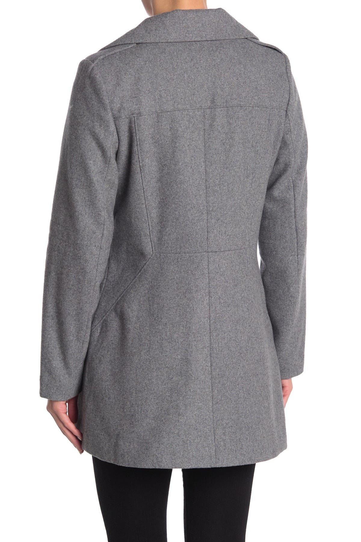 French Connection | Tulip Hem Asymmetrical Hem Wool Blend Coat ...