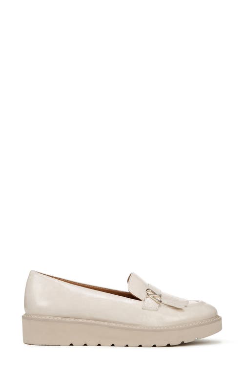 Naturalizer Expert Lug Sole Loafers In Porcelain Faux Leather