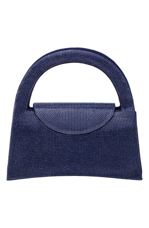 Nina Vixen Crystal Embellished Handbag In Navy