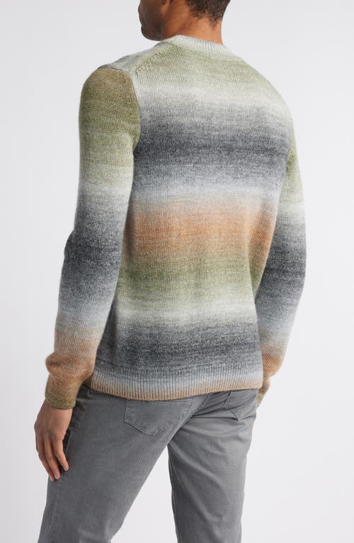 Brax Buddy Crewneck Long Sleeve Knit Virgin Wool Blend T-shirt In Salvia