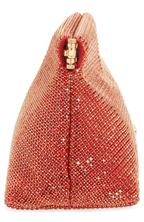 Cult Gaia Mini Lillia Clutch Bag In Garnet