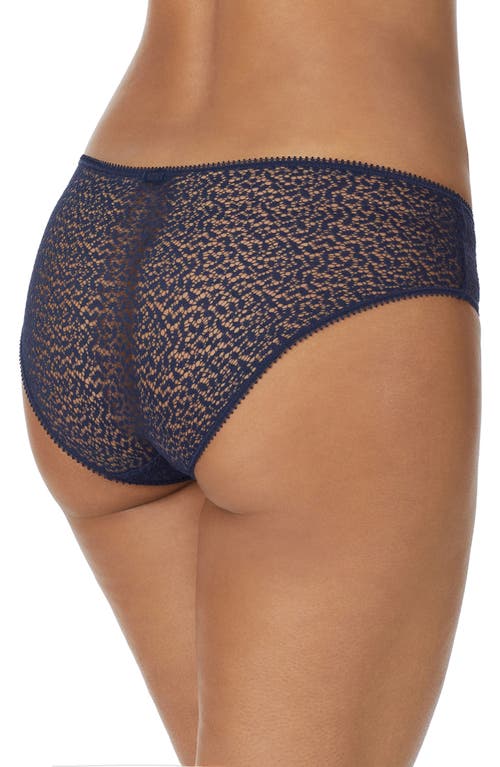 Shop Dkny Modern Lace Hipster Panties In Naval Academy