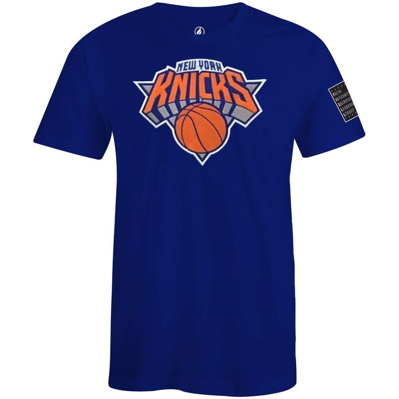 Shop Fisll Unisex  X Black History Collection  Royal New York Knicks T-shirt