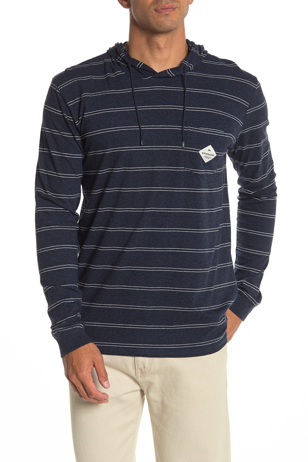 striped long sleeve sweatshirt