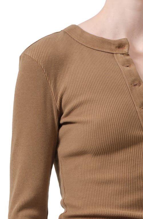 Citizen Of Humanity Citizens Of Humanity Varra Rib Henley In Ambra