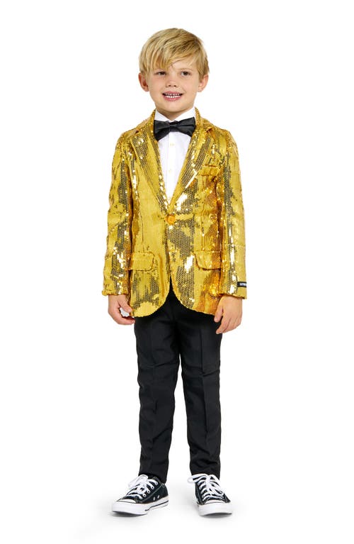 Shop Opposuits Kids' Sequin Sport Coat In Gold