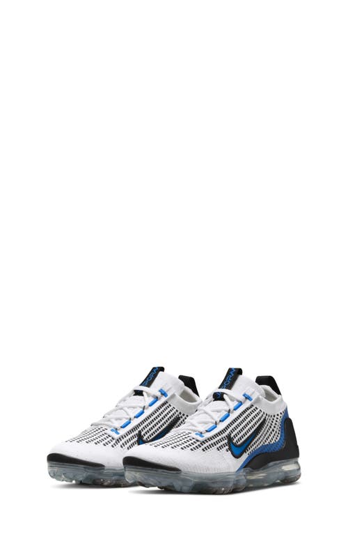 Nike Kids' Air VaporMax 2021 FK Sneaker in White/Blue/Black