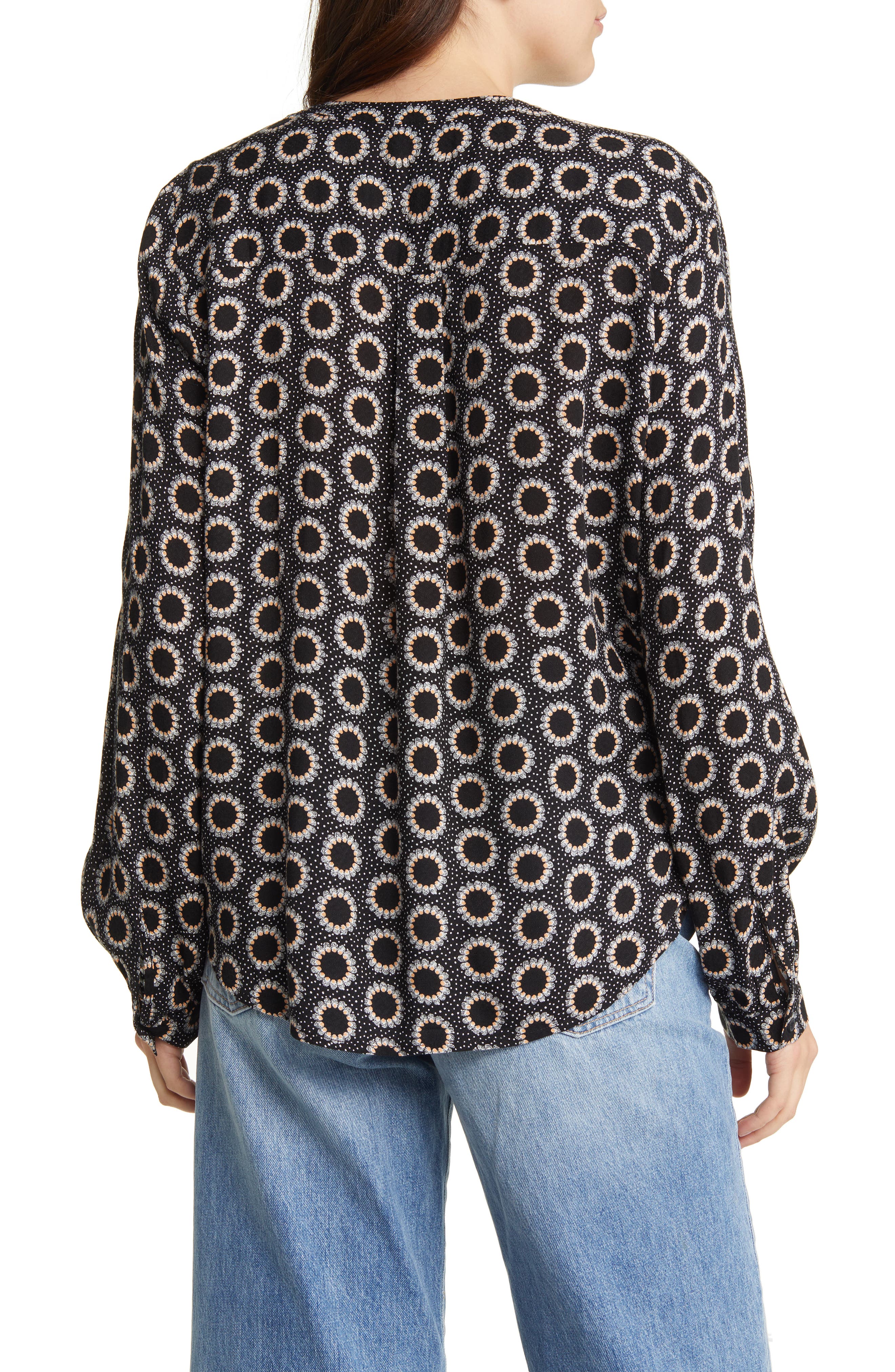 Treasure & Bond Floral Long Sleeve Peasant Blouse Nordstrom