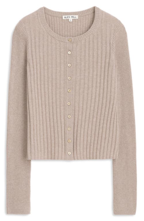 Shop Alex Mill Rib Cardigan In Pumice