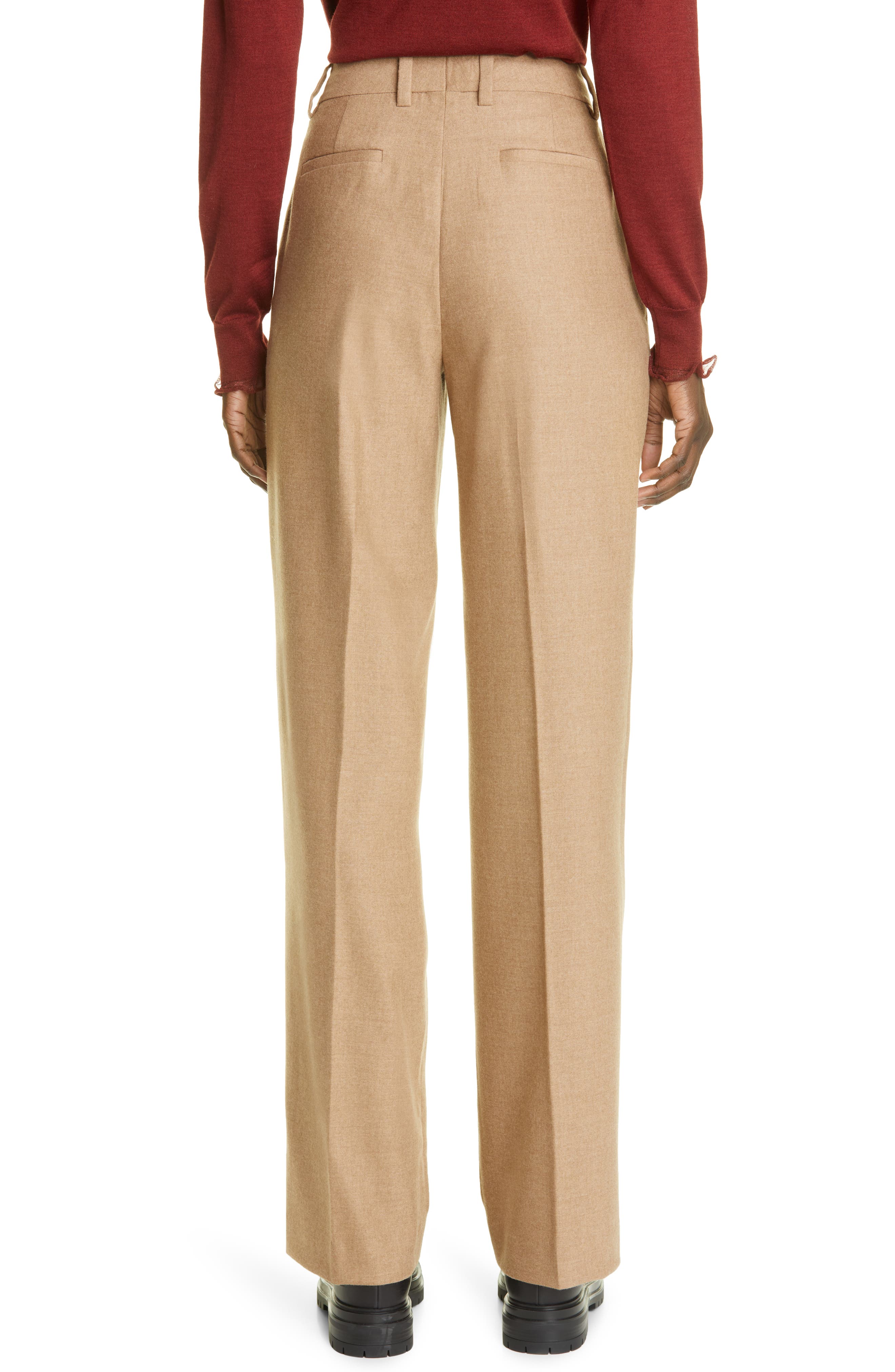 Straight Leg Wool Blend Pants | Nordstrom