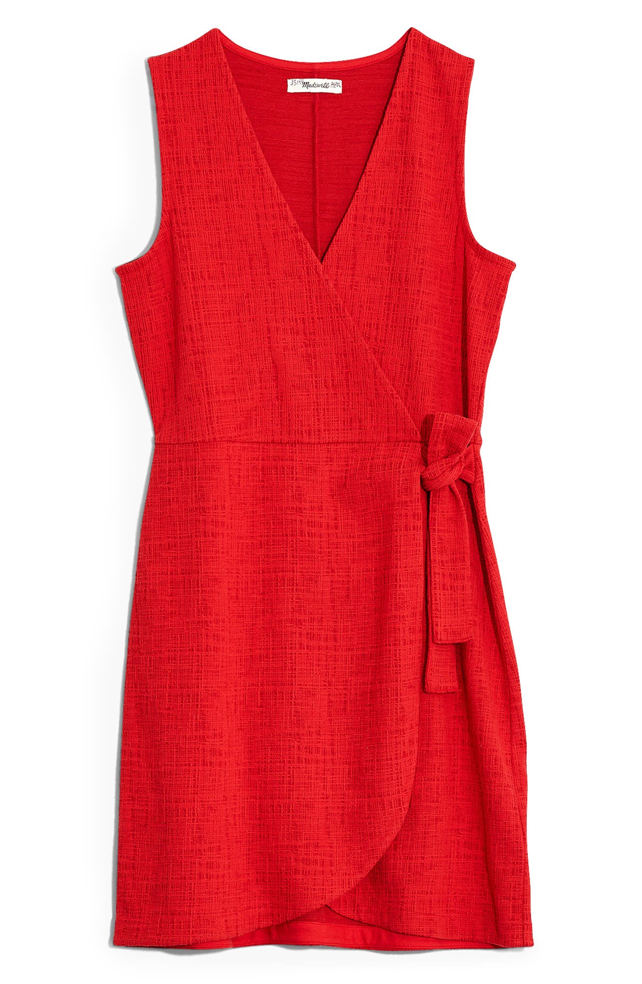 madewell texture and thread wrap dress