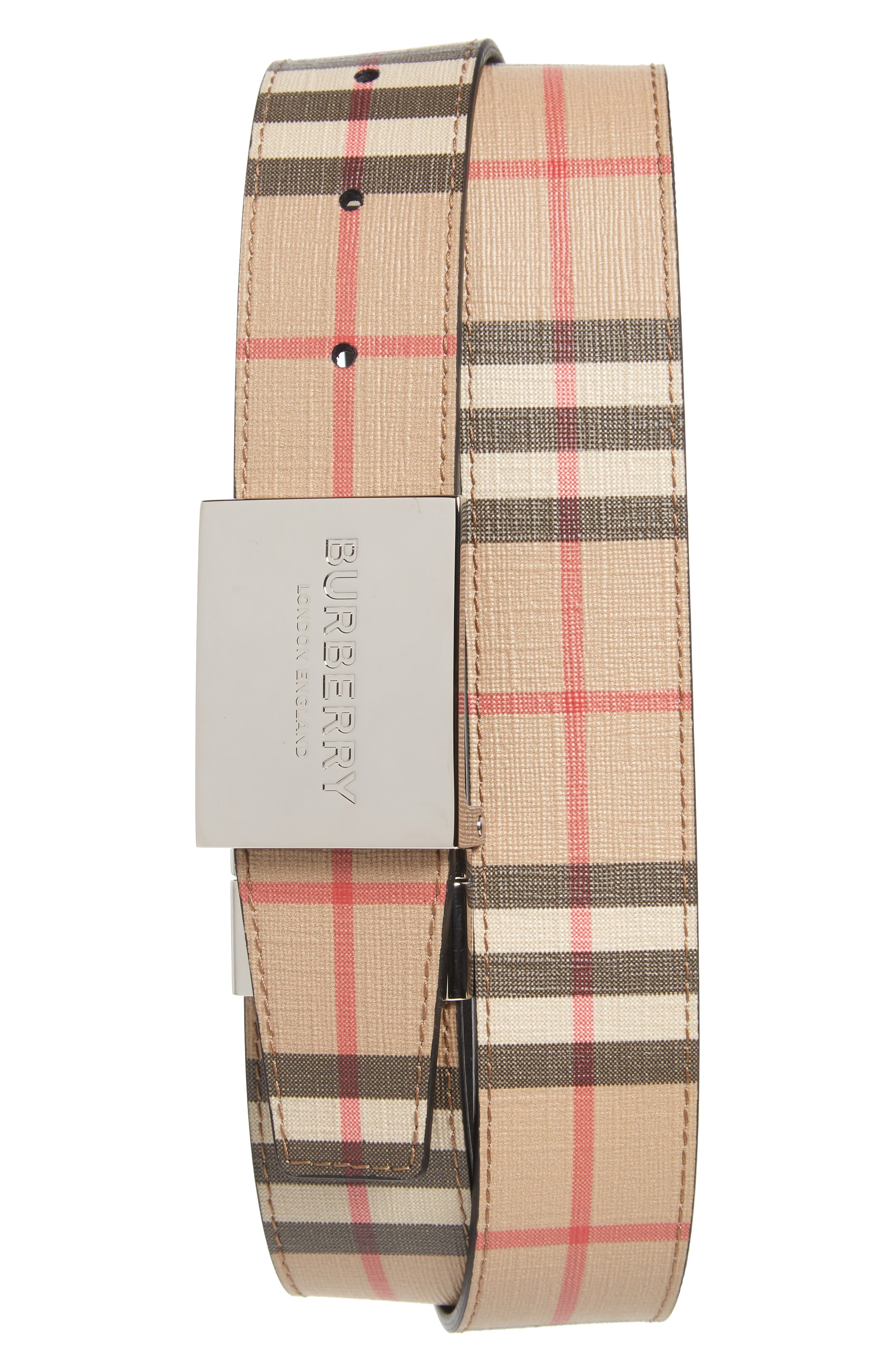 burberry plaid belt
