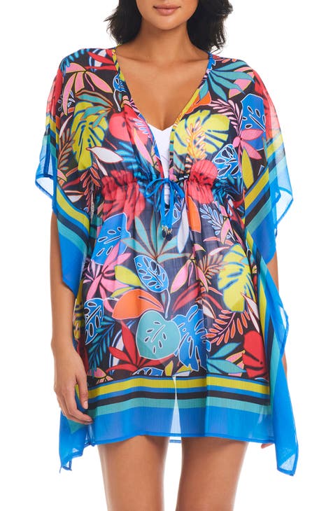 One Size Beach Outings Cover up Chiffon Candy Color Dress For